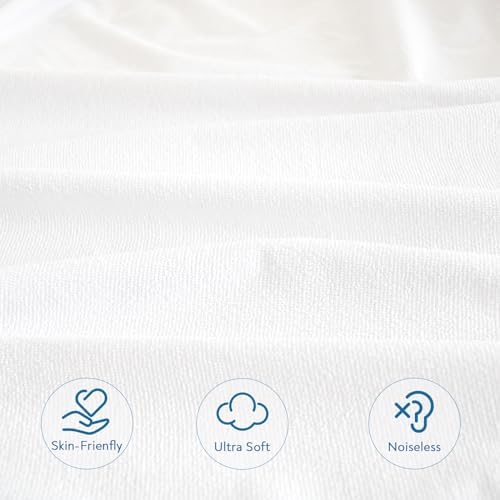 Queen Size Mattress Protector Waterproof, Absorbent Fitted Sheet - Image 4