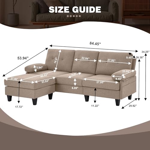 84" L‑Shaped Sectional Sofa - Image 2