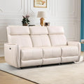 EBELLO Power Reclining 3 Seat Sofa Couch, Faux Leather Electric Recliner Sofa by EBELLO
