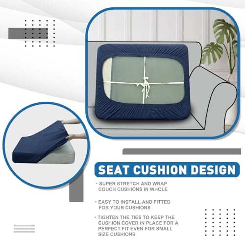 XINEAGE 1 Piece Stretch Couch Cushion Covers Individual Sofa Slipcovers - Image 6