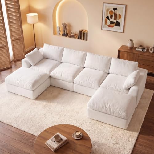 137" Cloud Couch Sectional Sofa by Unknown