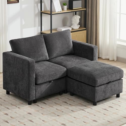 WUTUTUEE 25" Square Storage Ottoman - Image 4