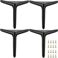 7 inch/18cm Matte Black Metal Furniture Legs Set of 4 by Smaxcn