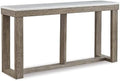 Signature Design by Ashley Marble Console Table, 64-Inch Sofa Table by Unknown
