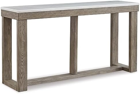 Signature Design by Ashley Marble Console Table, 64-Inch Sofa Table by Unknown