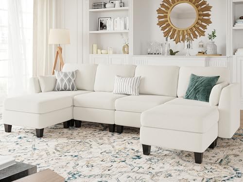 Mangodan Modular Sectional Sofa, 6 Seat Modular Sleeper Sofa Couch - Image 2