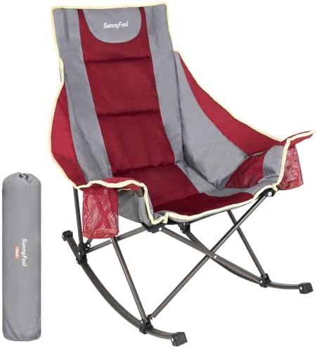 SUNNYFEEL Oversized Folding Rocking Camping Chair by SunnyFeelCamping