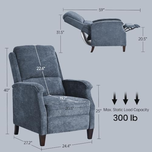 VKNOW Recliner Chair, Fabric Recliner - Image 2