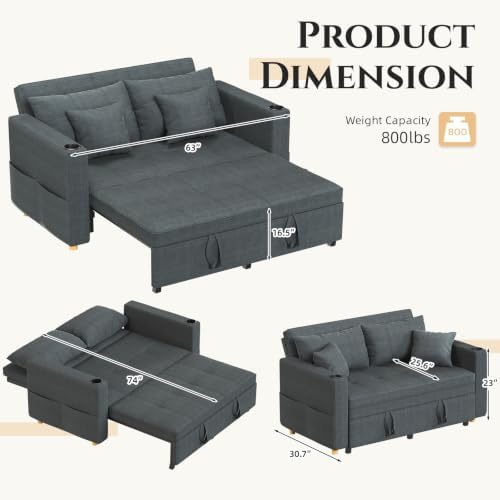 YODOLLA Sleeper Chair Bed - Image 2