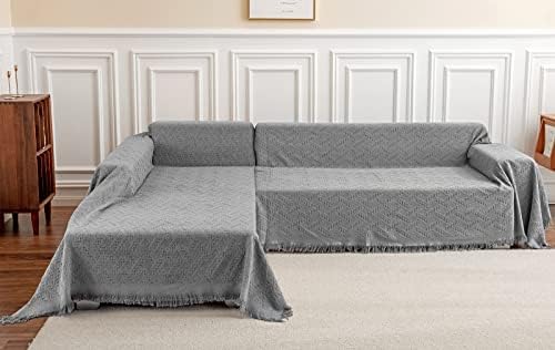 Deep Dream Sectional Couch Covers, 2 Pieces Sectional Sofa Cover, L Shaped - Image 2