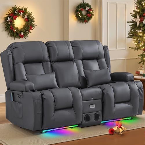 TUNYI Power Loveseat Recliner Sofa by Becomesyourhomepartner