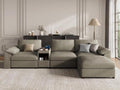 EASE MOOSE Leather Modular Sectional Sofa by EASEMOOSE