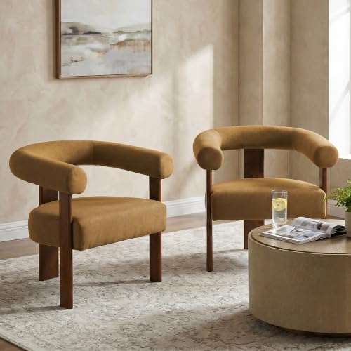 VKNOW Barrel Accent Chairs Set of 2 - Image 3