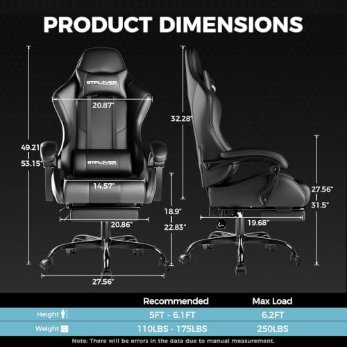 GTPLAYER Gaming Chair, Computer Chair - Image 3
