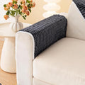 Soft Velvet Couch Arm Covers Washable by TIANXINBAOBEI