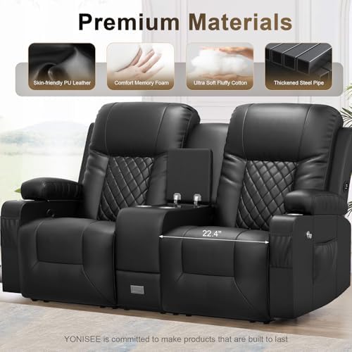 YONISEE Loveseat Recliner, Loveseat Recliner Sofa - Image 5