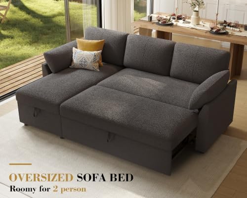 Sofa Bed, Sleeper Sofa with Storage, Pull Out Couch, L Shaped Sofa - Image 3