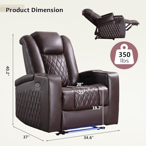 ANJ Home Theater Seating Power Recliner Set of 4 - Image 2