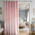 SMILETIME Pink Velvet Curtains 104"x108" Grommet 1 Panel by SMILETIME