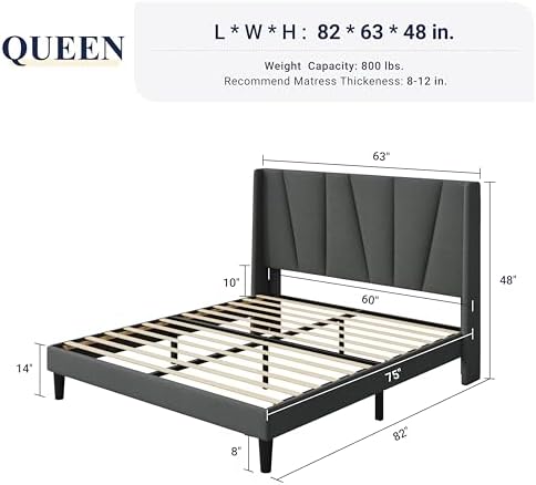 Allewie Queen Size Platform Bed Frame - Image 2
