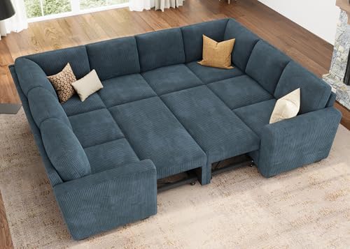 HONBAY 111'' Modular Sectional Sleeper Sofa by HONBAY