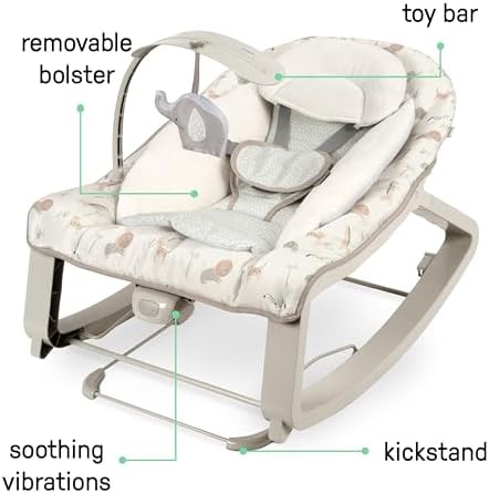 Ingenuity Keep Cozy 3-in-1 Vibrating Bouncer Rocker - Image 6