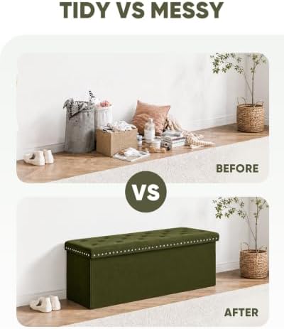 B FSOBEIIALEO Storage Ottoman Bench - Image 6