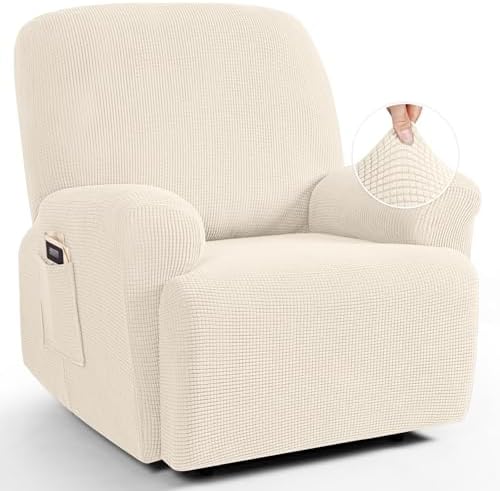 TAOCOCO Oversized Stretch Recliner Chair Covers 4 Piece by TAOCOCO