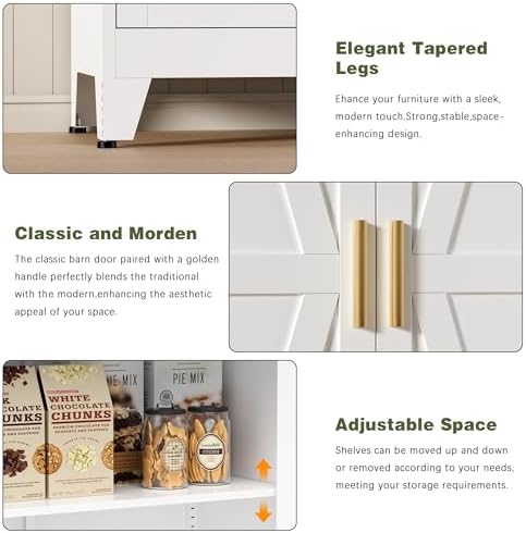 COFaR 5 Tier Metal Farmhouse Storage cabinets - Image 5