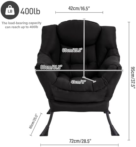Lazy Chair, Comfy Reading Accent Chair - Image 2