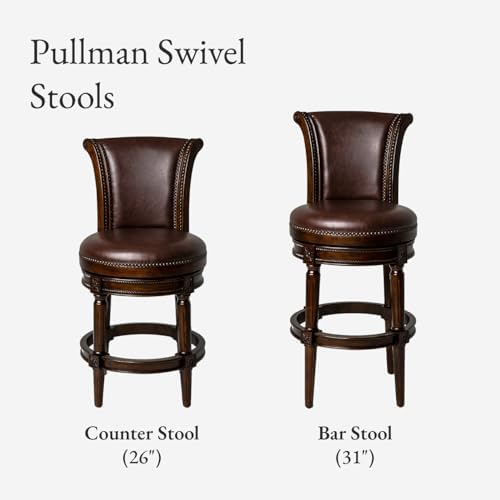 Maven Lane Pullman Counter Stool, Dark Brown Solid Frame - Image 6