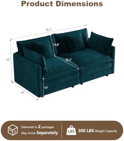 3 Piece Sofa Set, Deep Seat 3 Seater Sofa - Image 3