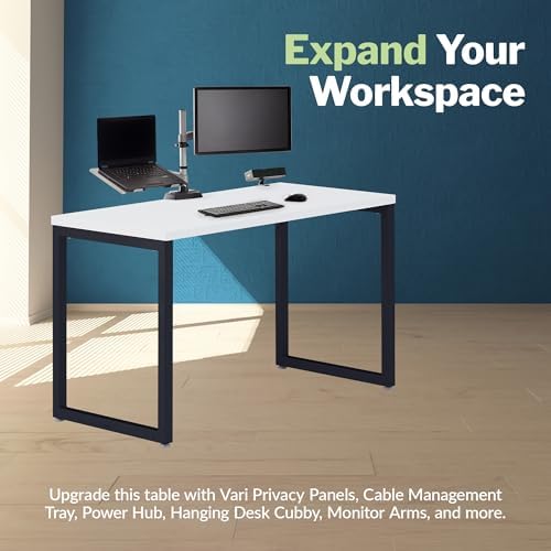 Vari Table for Home Office – 48x24 – White/Black - Image 7