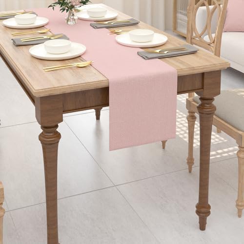 Soft Caddice Faux Linen Table Runner - Image 2