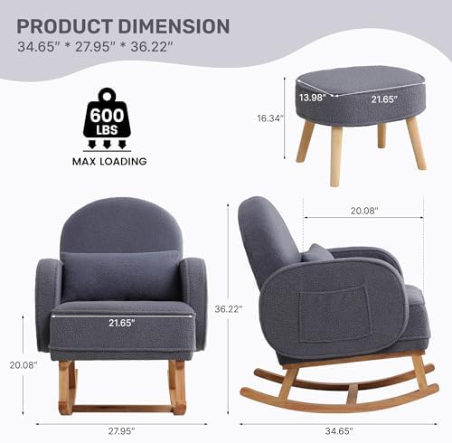 HCHAIRH Nursery Rocking Chair - Image 2