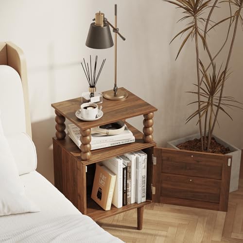 Veegle Nightstand, Retro Bedside Table - Image 4