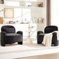 Accent Chairs Set of 2, Modern Chenille Fabric Lounge Reading Sofa by YUUIJOAA