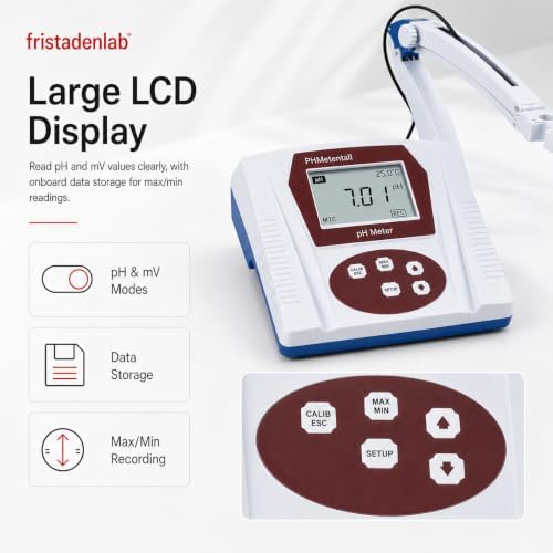 Fristaden Lab pH Meter for Food & Fruit | 6621 Probe | Buffers Included - Image 3