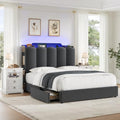 HOSTACK Queen Upholstered Platform Bed Frame by HOSTACK