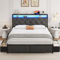 PHGLL Queen Bed Frame with 4 Storage Drawers, Metal Platform Bed Frame Queen by Unknown
