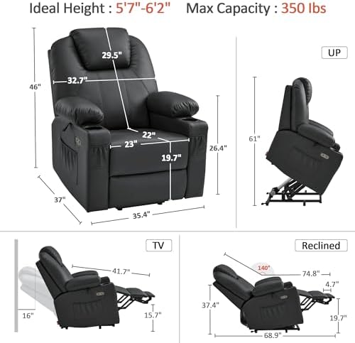 MCombo Large Power Lift Recliner Chair - Image 3