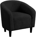 Yaheetech Small 25.5in Wide Sherpa Barrel Accent Chair by Yaheetech