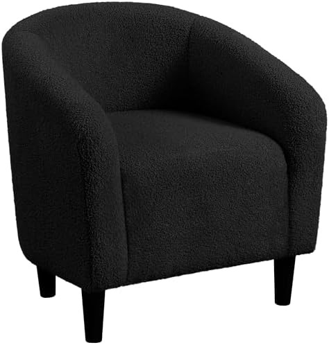 Yaheetech Small 25.5in Wide Sherpa Barrel Accent Chair by Yaheetech