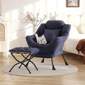 Lazy Chair with Ottoman, Comfy Reading Chair by HomeEastllyHome