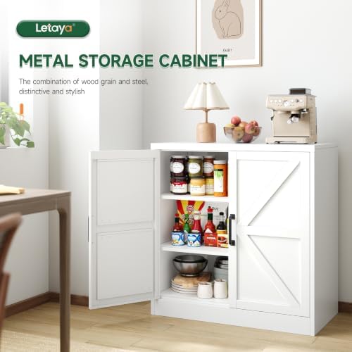 Letaya 36" Metal Storage Cabinet, Office/Bathroom - Image 4