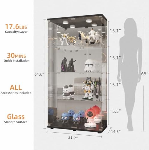 LFT HUIMEI2Y 4-Tier Glass Cabinet - Image 2