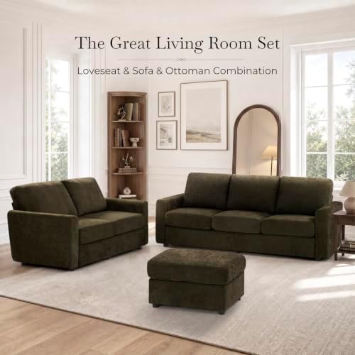 31'' Modern Chenille Ottoman for Sectional Sofa - Image 7