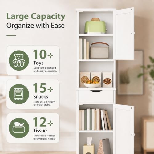 Walsunny Tall Bathroom Storage Cabinet - Image 3