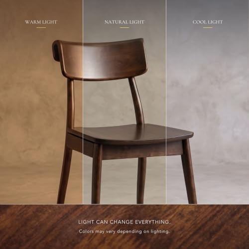 Furniture of America Premier Nazaen Side Chairs, Rich Walnut - Image 3