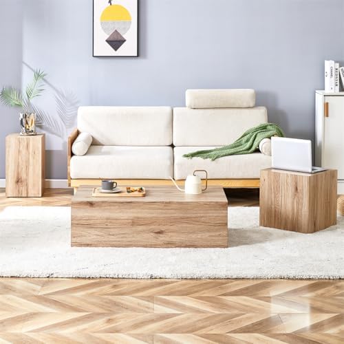 Modern Faux Marble Coffee Table Set - Image 3
